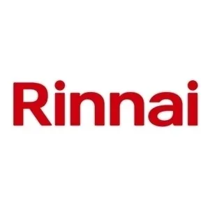 Rinnai logo in red text